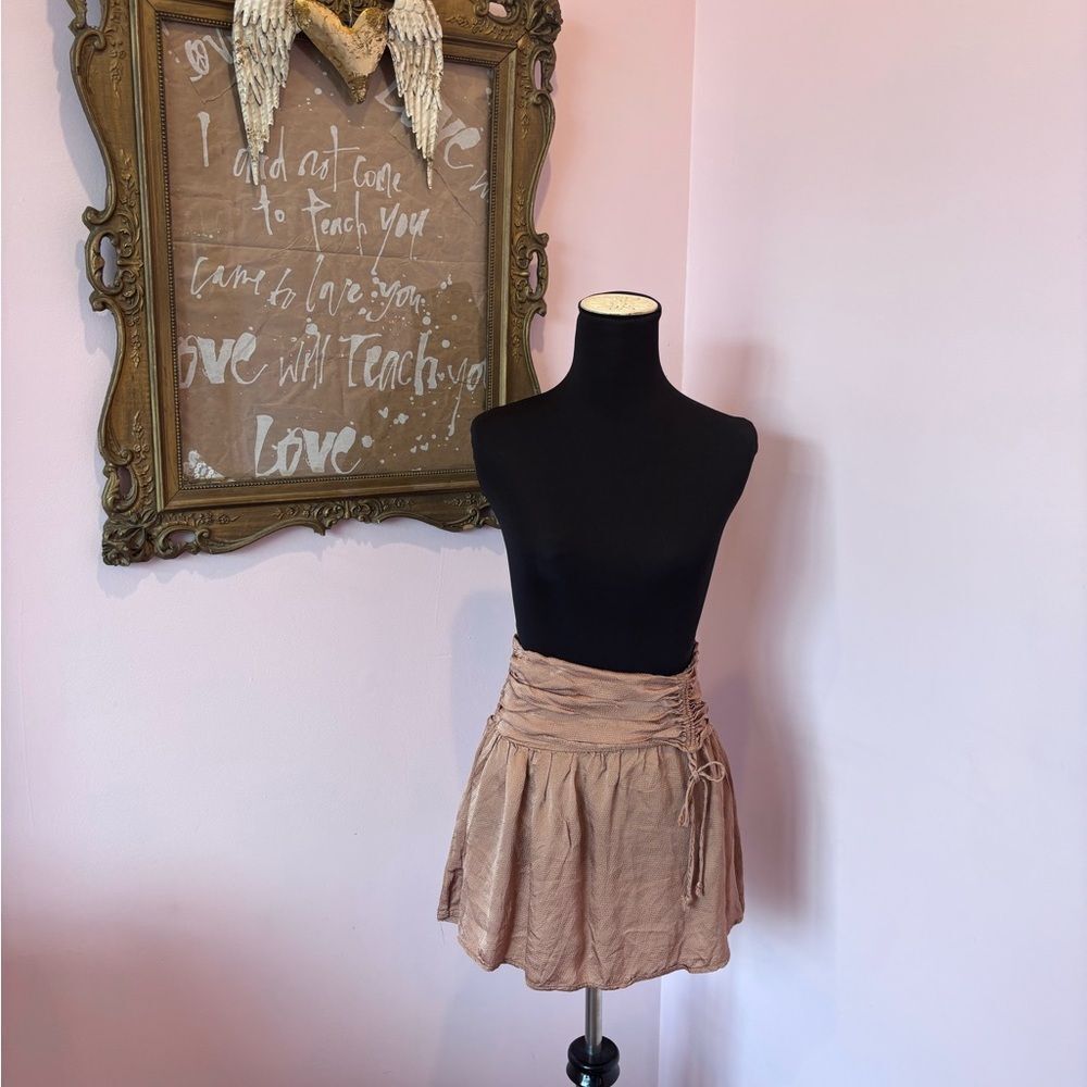 Aerie Tan Mini Skirt - Picture 6 of 8